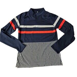 G/FORE Navy and Red Striped Women's Top
